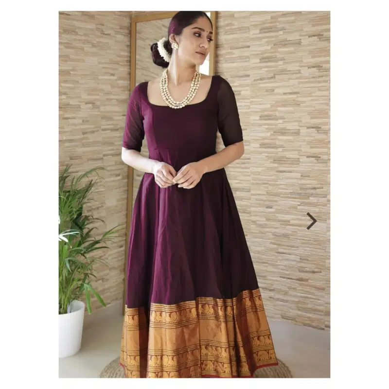 lazza Pure Silk Zari Weaving Gown Catalog